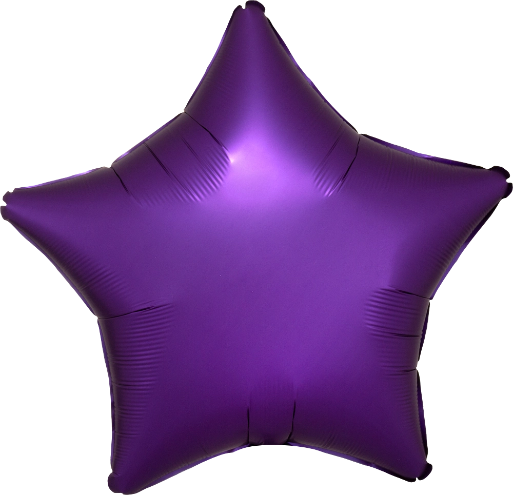 Balão Foil 48cm Estrela Satin Luxe™ Roxo