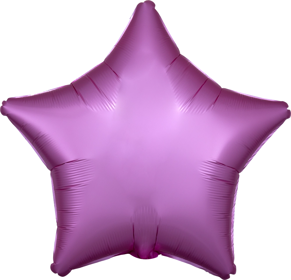 Balão Foil 48cm Estrela Satin Luxe™ Rosa Flamingo 