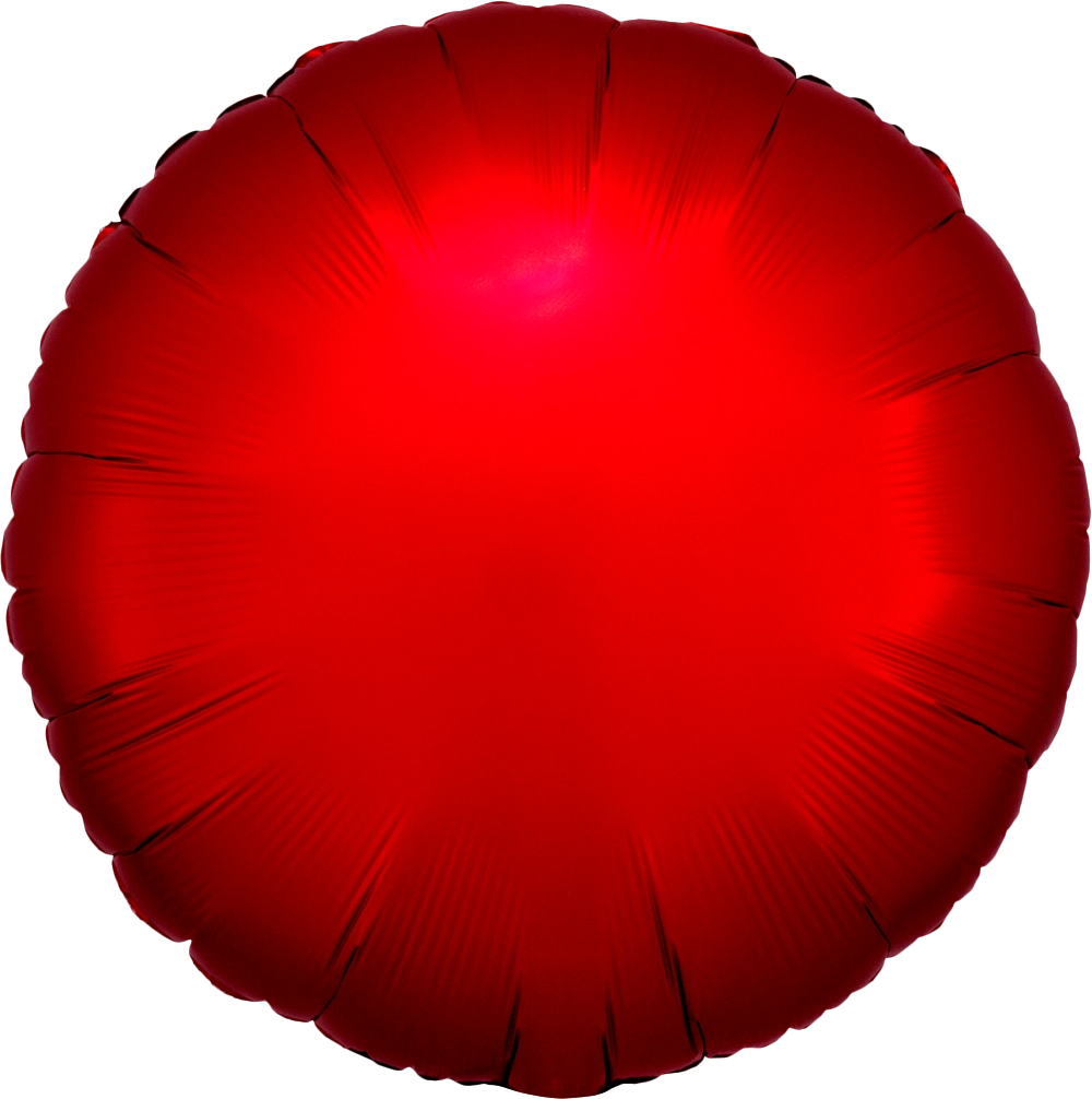 Balão Foil 43cm Redondo Satin Luxe™ Vermelho