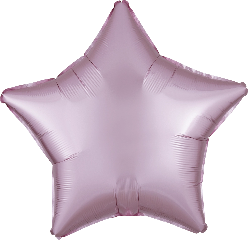 Balão Foil 48cm Estrela Satin Luxe™ Rosa Claro
