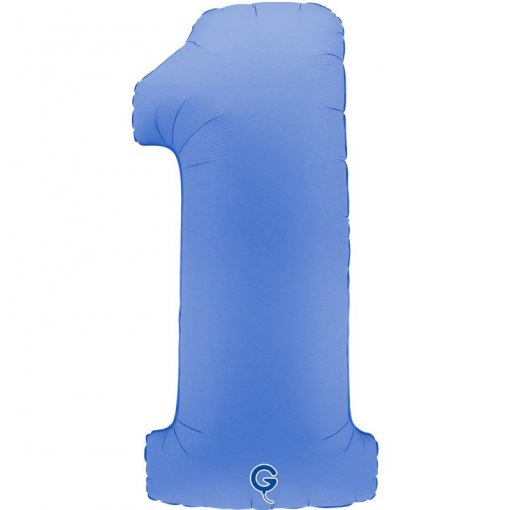 Balão Foil 102cm Soft Matte Lotus Blue nº1