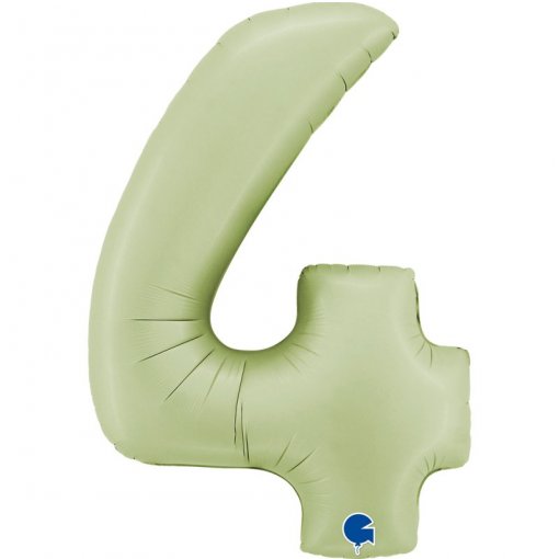 Balão Foil 102cm Verde Oliva Número 4