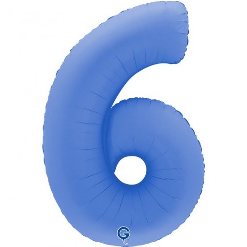 Balão Foil 102cm Soft Matte Lotus Blue nº6