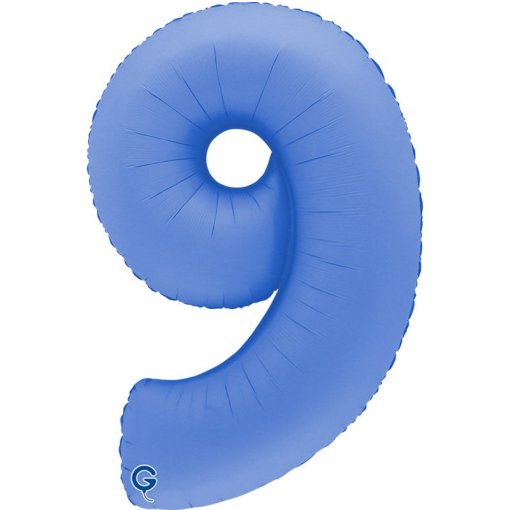 Balão Foil 102cm Soft Matte Lotus Blue nº9