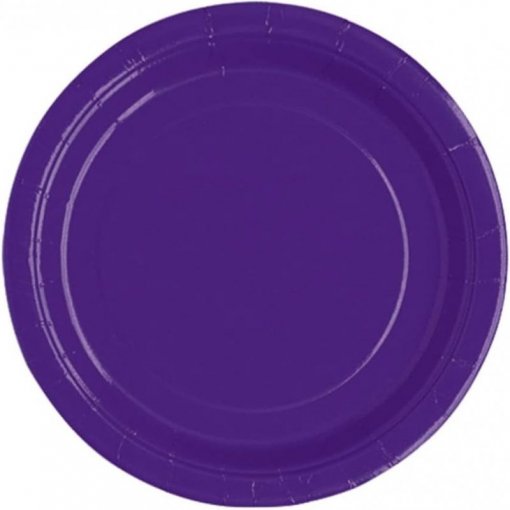 20 Pratos 18cm EU Roxo Escuro