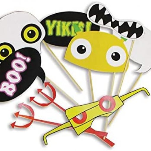 9 Adereços Fotografia (Photo booth) Halloween