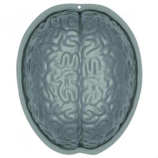 Decoração Molde de pudim em forma de cérebro em plástico - Halloween