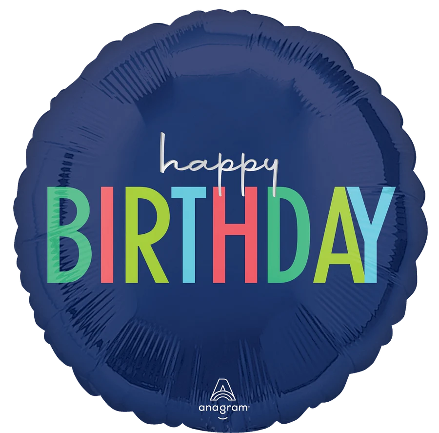 Balão Foil 43cm Modern Birthday