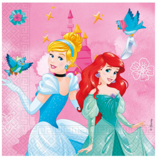 16 Guardanapos 33cm Princesas Disney