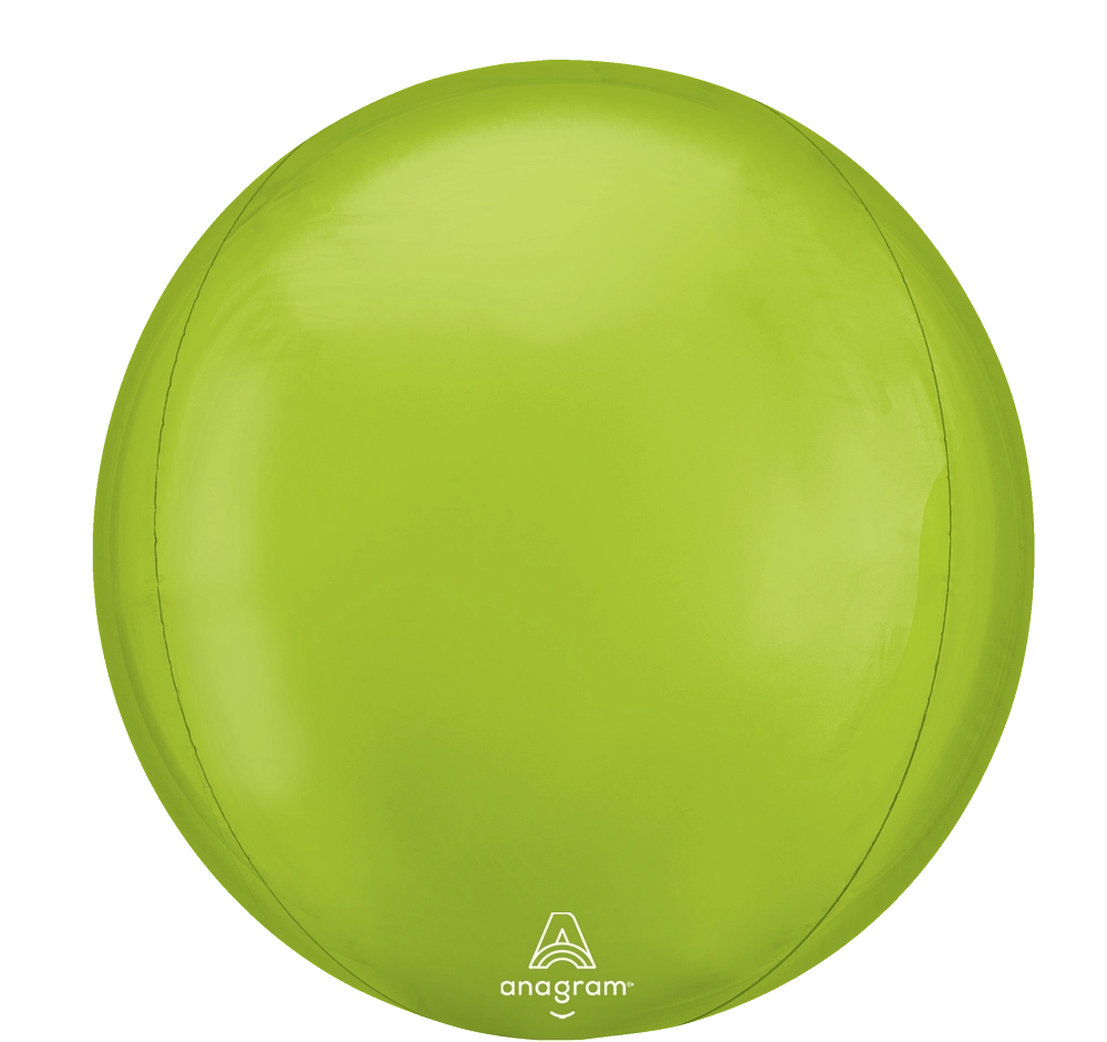 Balão Foil Orbz 38x40cm Verde Vibrante