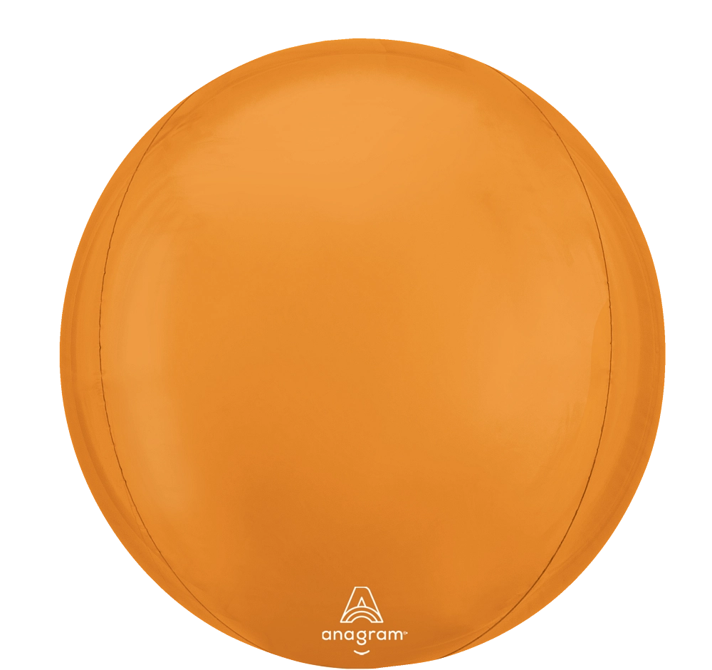 Balão Foil Orbz 38x40cm Laranja Vibrante