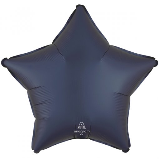 Balão Foil 48cm Estrela Satin Luxe™ Azul Escuro