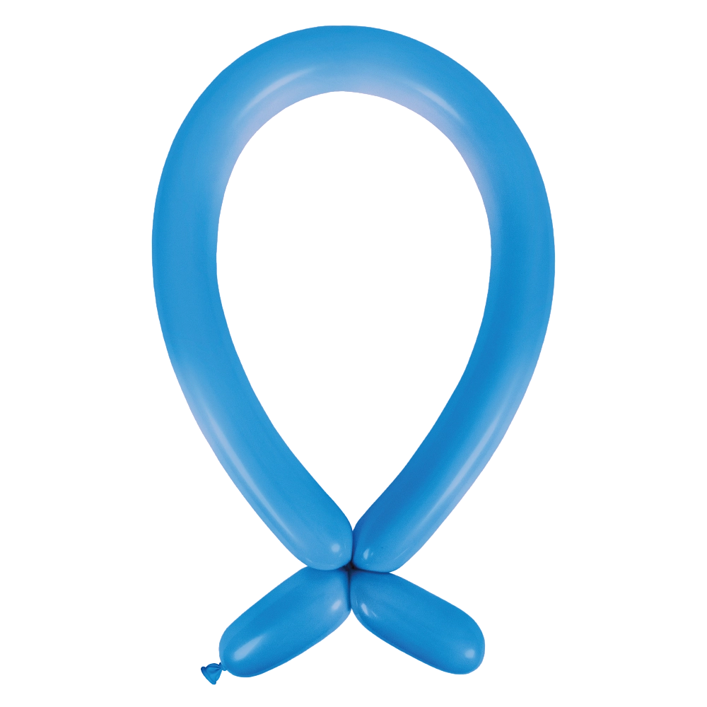 100 Balões latex Modelar 260 Standard Bright Royal Blue