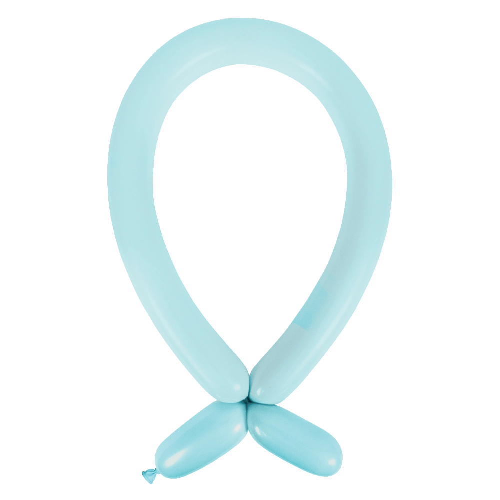 100 Balões latex Modelar 260 Standard Pastel Blue