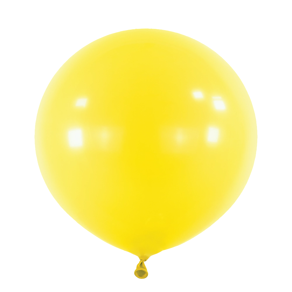4 Balões latex 24'' (61cm) Standard Yellow Sunshine