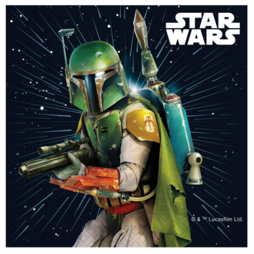 16 Guardanapos 33cm Star Wars Galaxy