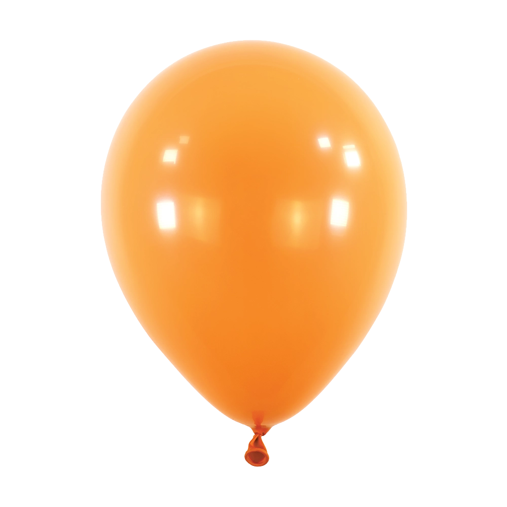 100 Balões latex 5'' (12cm) Standard Tangerine