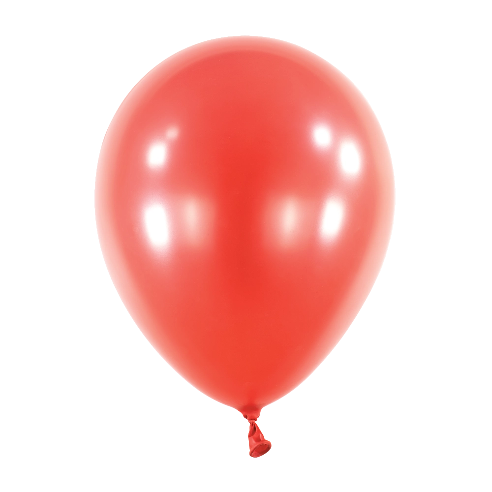 100 Balões latex 5'' (12cm) Metallic Apple Red