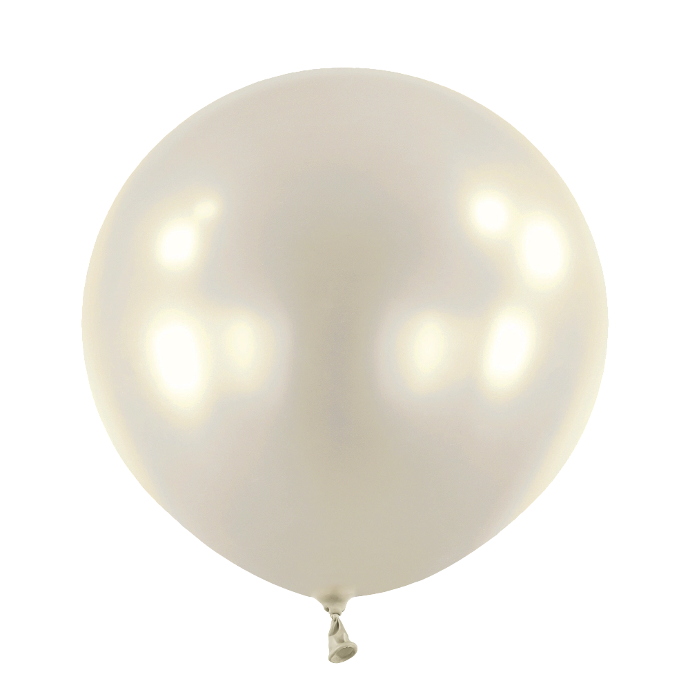 4 Balões latex 24'' (61cm) Metallic Silver