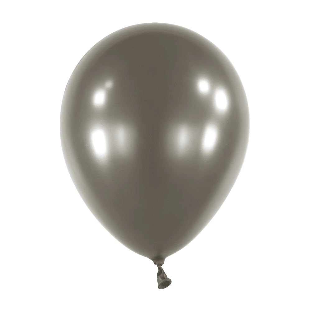 50 Balões latex 11'' (28cm) Pearl Jet Black