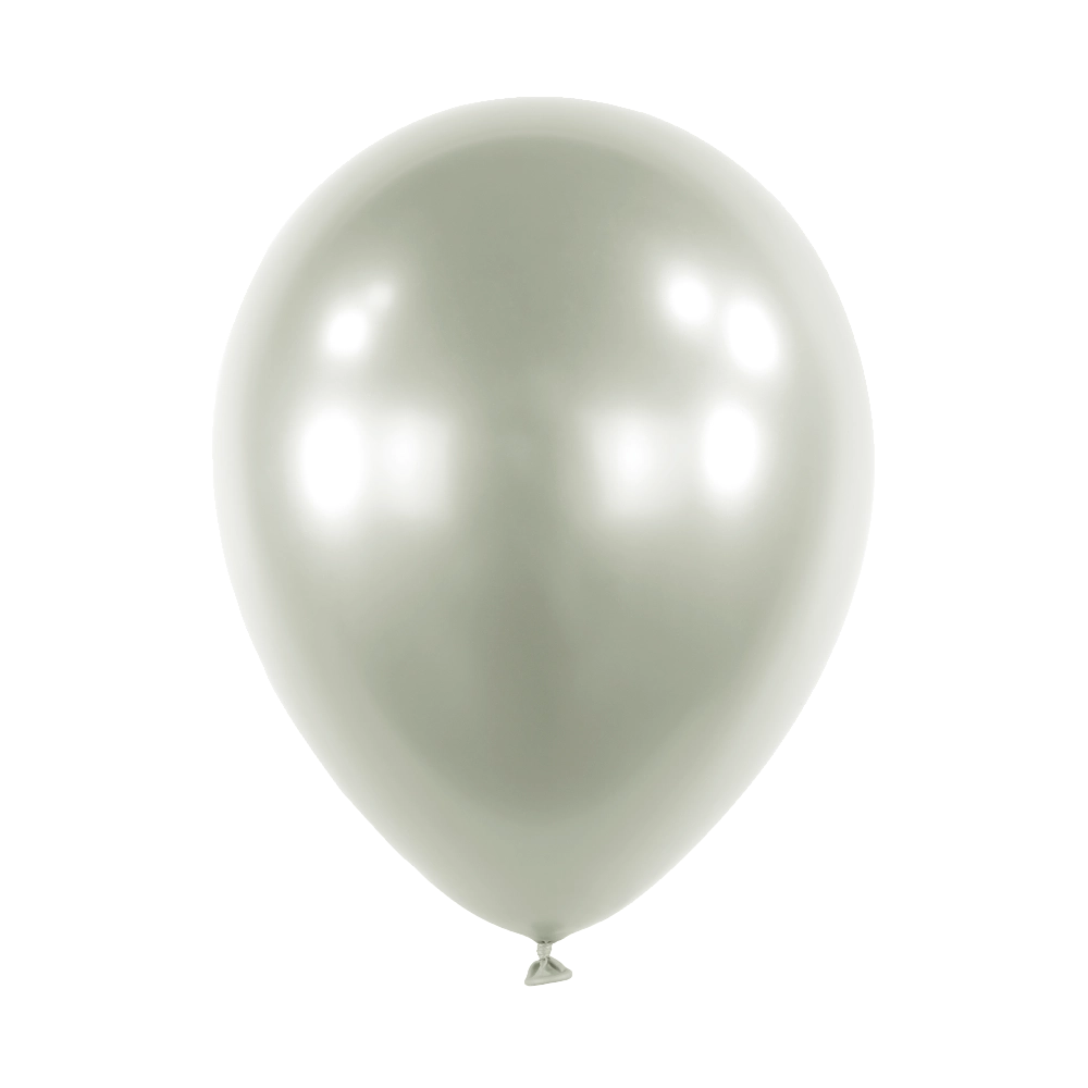100 Balões latex 5'' (12cm) Satin Luxe™ Platinum