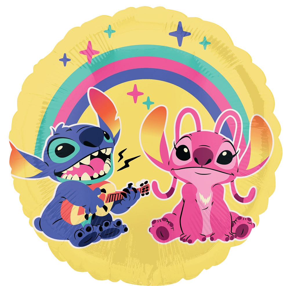 Balão Foil 43cm Stitch & Angel