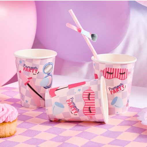 8 Copos 250ml Pamper Party