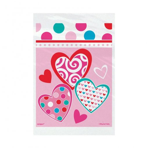 50 Sacos de Oferta Celofane Bright Hearts Valentine
