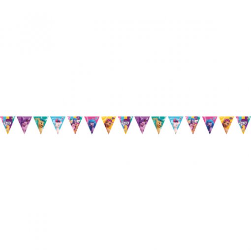 Bandeirola Triangular Papel 330cm My Little Pony