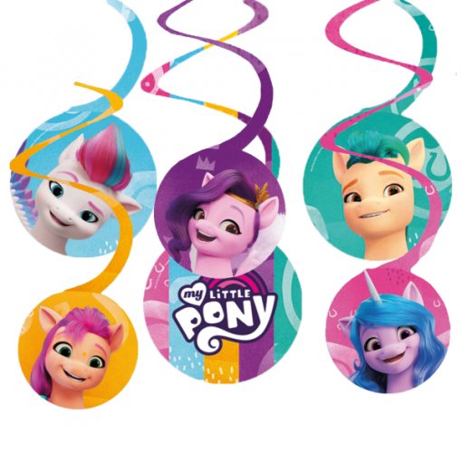6 Espirais Decorativas My Little Pony