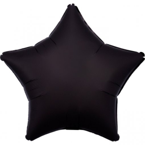 Balão Foil 48cm Estrela Satin Luxe™ Preto