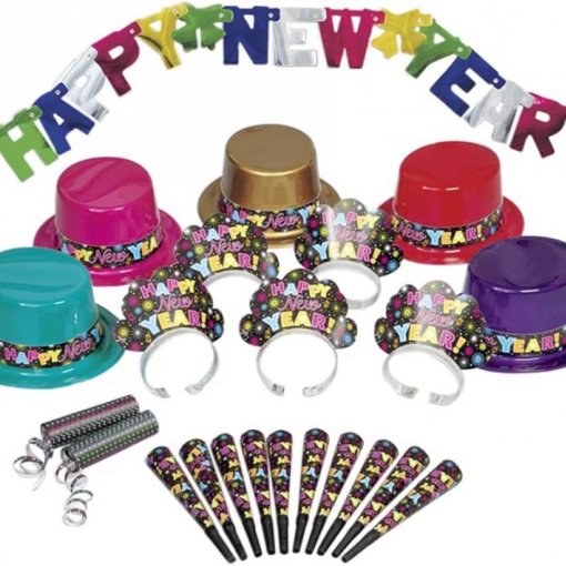 Kit Ano Novo para 10 Happy New Year