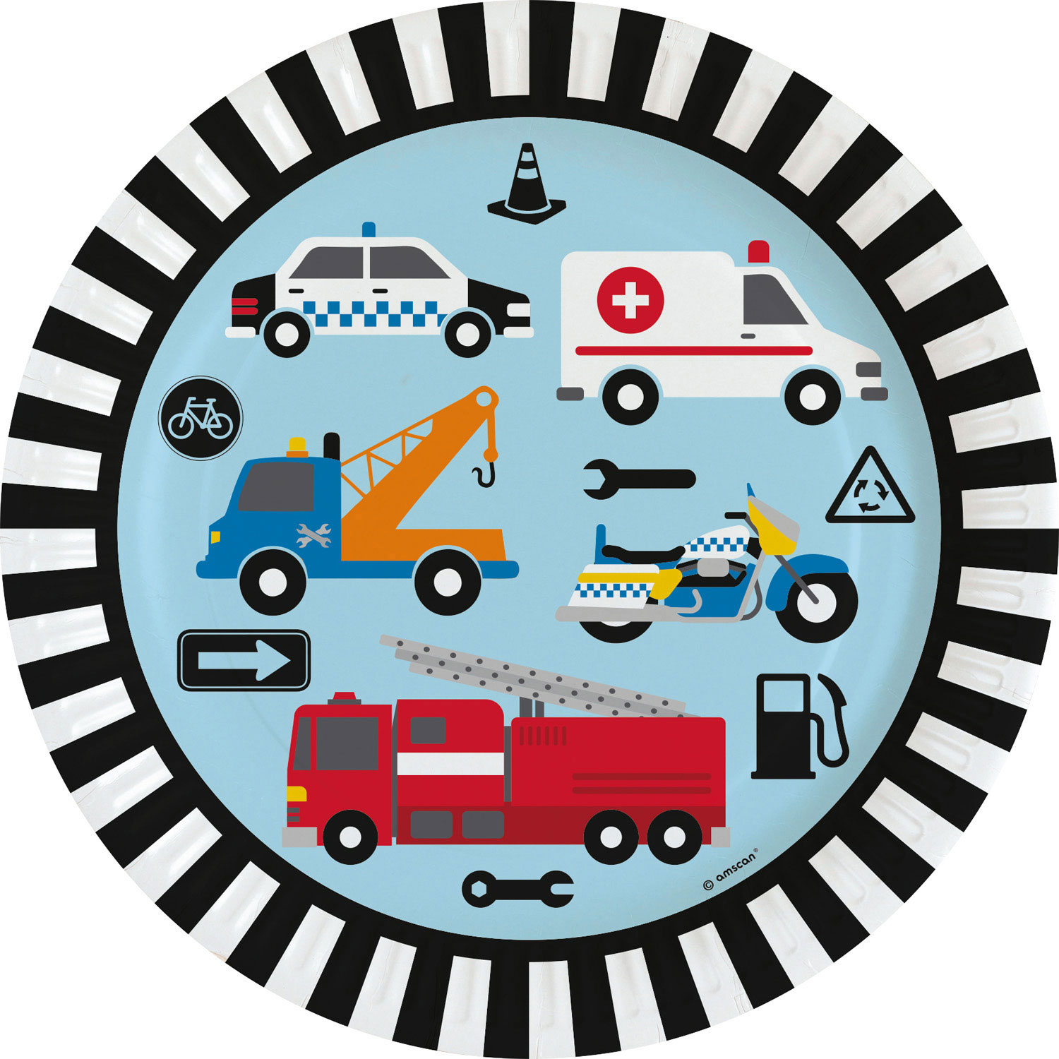 8 Pratos 23cm On the Road