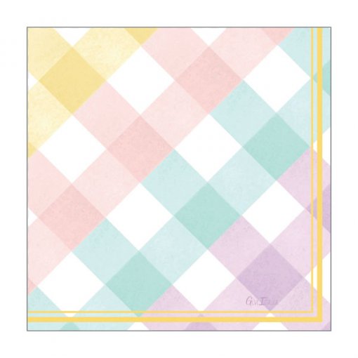 16 Guardanapos 33cm Vichy