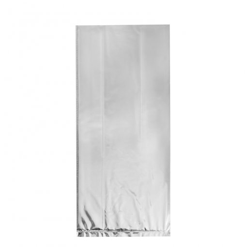 20 Sacos de Oferta Celofane Prateado Foil
