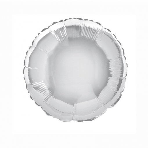 Balão Foil Redondo 18'' Prateado