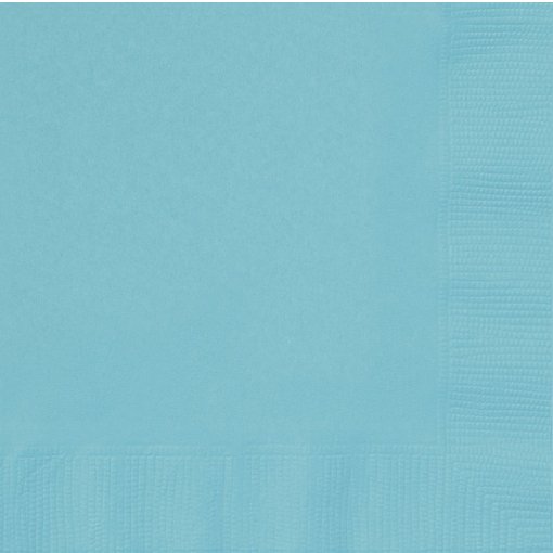 20 Guardanapos 33cm Azul Caribe