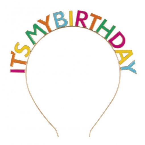 Bandolete colorida 'It's my birthday'