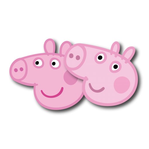 6 Máscaras Peppa Pig