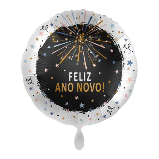 Balão Foil 43cm Feliz Ano Novo 