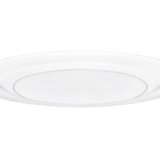 6 Pratos 23cm Transparentes