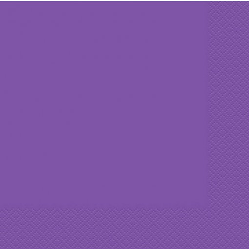 20 Guardanapos 33cm Roxo Neon