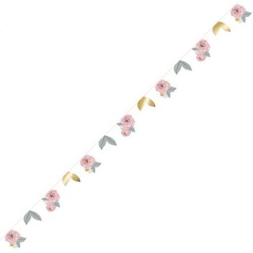 Grinalda Papel Decorativa Painted Floral