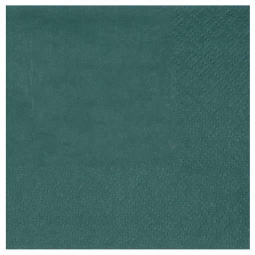 25 Guardanapos 21x20cm Azul Turquesa