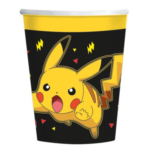 8 Copos 237ml Pikachu - Pokémon