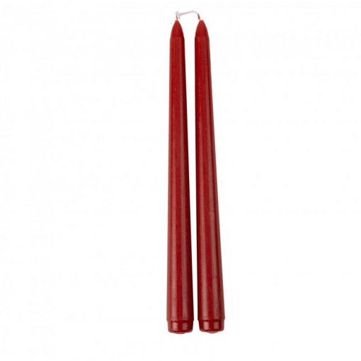 2 Velas Decorativas 2,2x25cm Vermelho