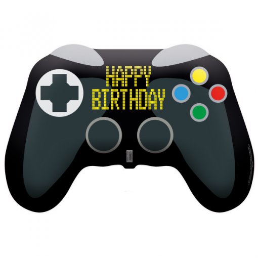 Balão Foil 77x52cm Comando Jogo - Gamer Birthday