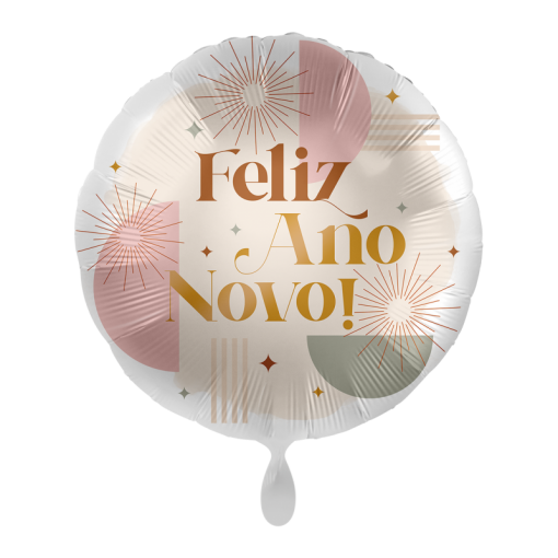 Balão Foil 43cm Feliz Ano Novo