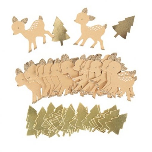 80 Confettis Bambie & Árvore de Natal