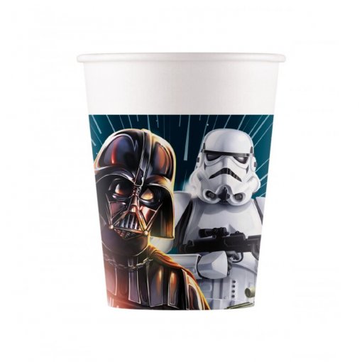 8 Copos 200ml Star Wars Galaxy